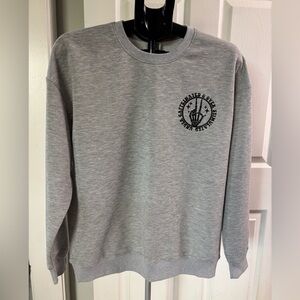 SHEIN Gray Graphic Sweatshirt